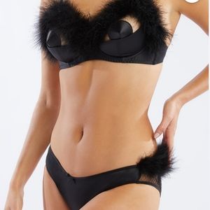 Savage x fenty Marabou set